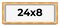 Panoramic Minimalist Shadow Box Brown Picture Frame - UV Acrylic, Backing, Hanging Hardware